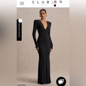 NWT- Club L London Black Dress